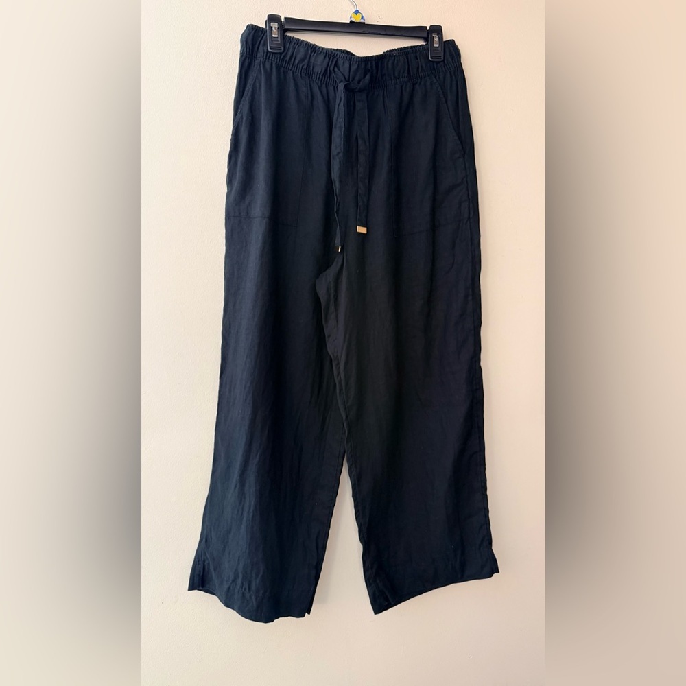 Joie Women’s 100% Linen Pull-On Pants, size L